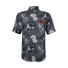 Tommy Bahama Black Coconut Point Beaver Camp Shirt
