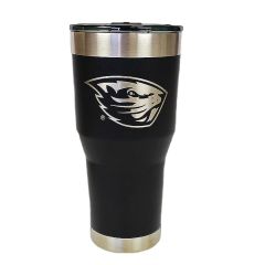 Large Black Beaver Tumbler with Lid