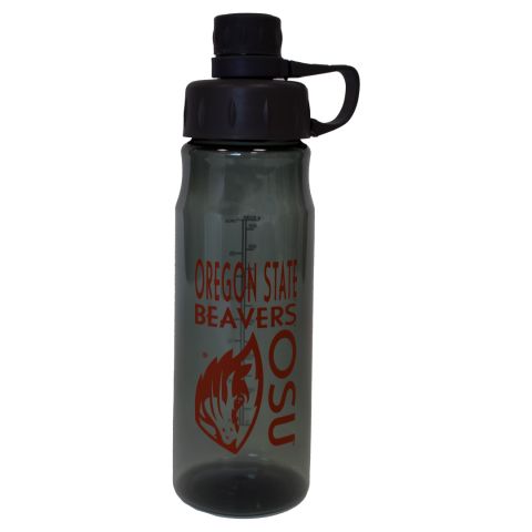 Smoke Black Sport Bottle with Beaver