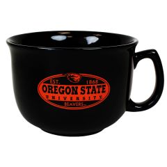 Black Oregon State Soup Bowl Mug