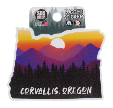 Corvallis Oregon Night Sky Sticker