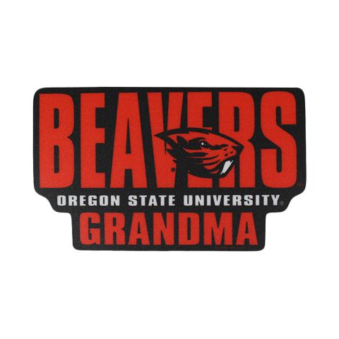 Beavers Grandma Decal with Beaver