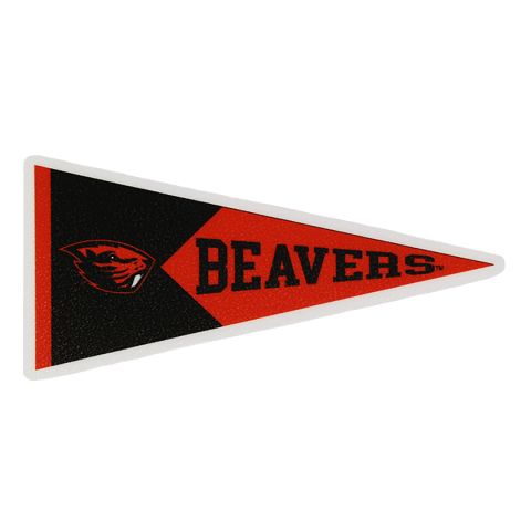 Beavers Pennant Flag Decal