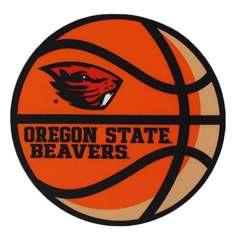 Basketball Decal with Oregon State Beavers