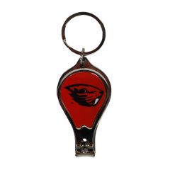 Nail Clipper Keychain with Beaver