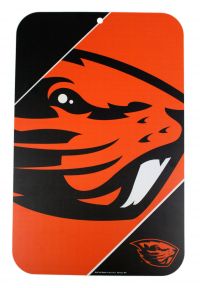Plastic Fan Cave Sign with Beaver Graphic