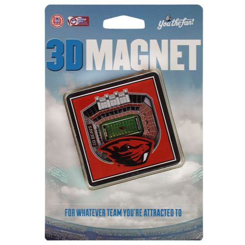 Reser Stadium 3D Magnet with Beaver