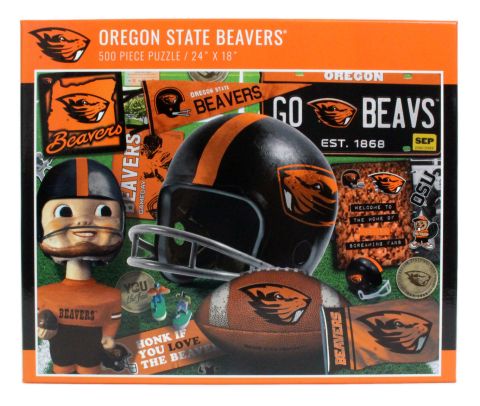 Oregon State Beavers Retro Puzzle