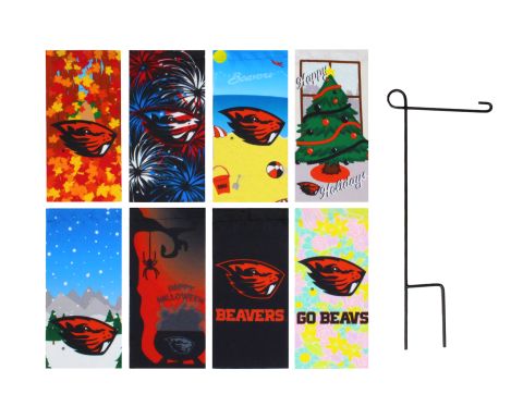 Seasonal Beaver Garden Flags