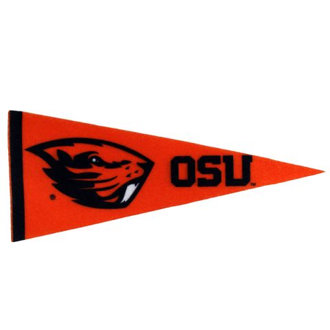 Orange Pennant with Beaver and OSU