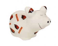 Piggy Bank with All-Over Beavers Logos