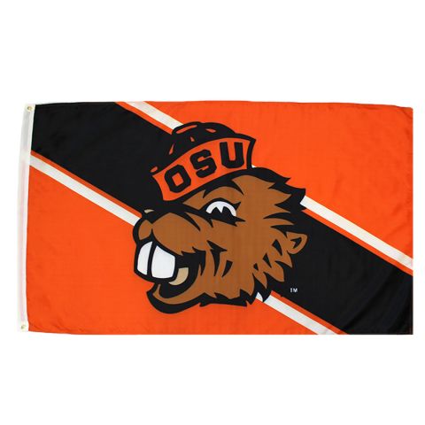 Orange and Black Benny House Flag