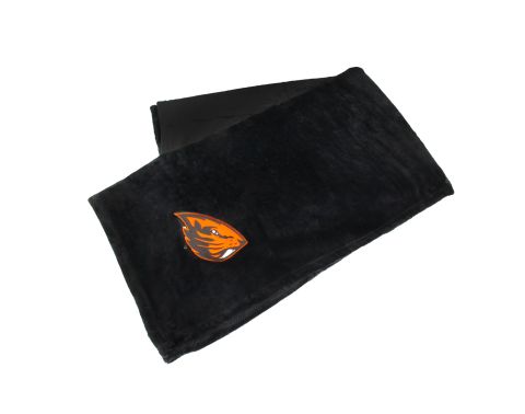 Black Super Soft Blanket with Beaver