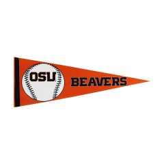 Orange Block OSU Beavers Baseball Pennant