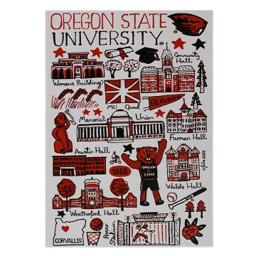 Oregon State University Collage Post Card