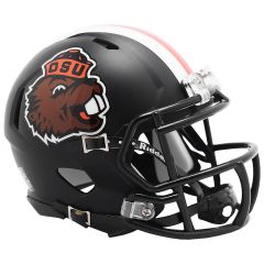 Black Mini Football Helmet with Benny