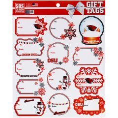 Oregon State Themed Holiday Gift Tag Stickers