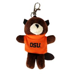 Plush Beaver Keychain with OSU Tee