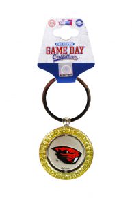 Faux Diamond Spinning Keychain with Beaver