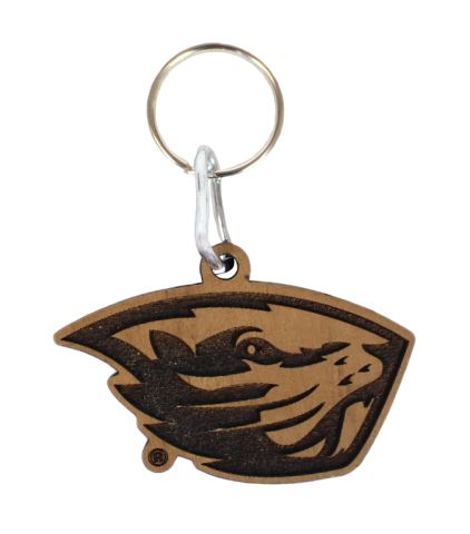 Wood Beaver Keychain