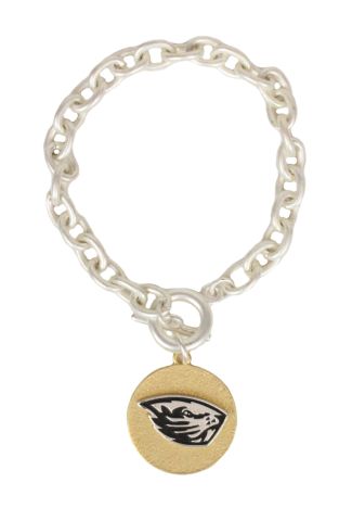 Two-Tone Bracelet with Beaver