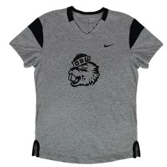 Youth Nike Girls Grey V-Neck Benny Tee