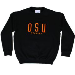 Youth Champion Black 3D OSU Beavers Crew