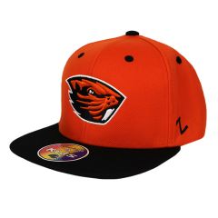 Youth Orange and Black Beaver Snapback