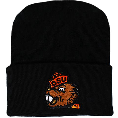 Infant Black Benny Knit Beanie
