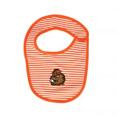 Orange and White Striped Bib with Benny