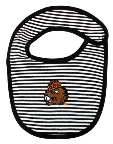 Black and White Striped Bib with Benny