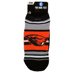 Youth Striped Sock with Beaver Head