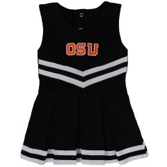 Infant Black Cheerleader Dress with OSU