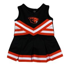 Infant Black Cheerleader Set with Beaver