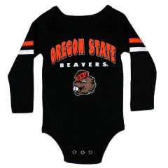 Infant Black Oregon State Onesie with Benny