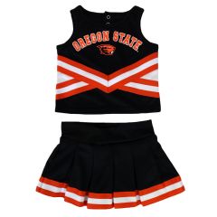 Toddler Black Cheerleader set with Beaver
