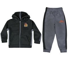 Toddler Black and Grey Benny Fleece Set
