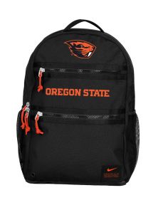 Nike Orange and Black Oregon State Backpack with Beaver