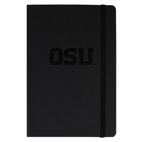 OSU Debossed Matte Black Journal