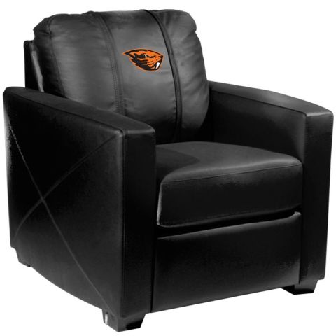 DreamSeat Silver Club Chair with Beaver
