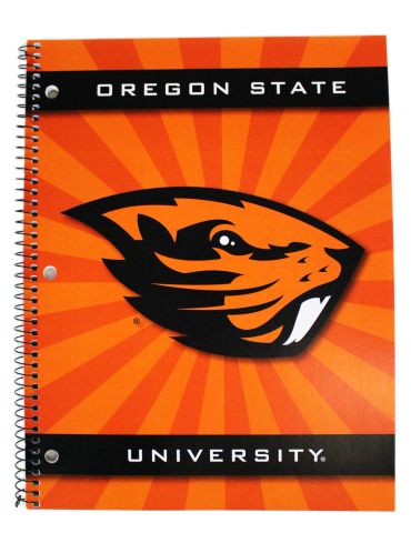 1 Subject Sunburst Spiral Notebook with Beaver