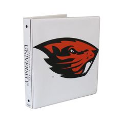 White Binder with Large Beaver
