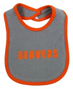Infant Grey Beavers Bib