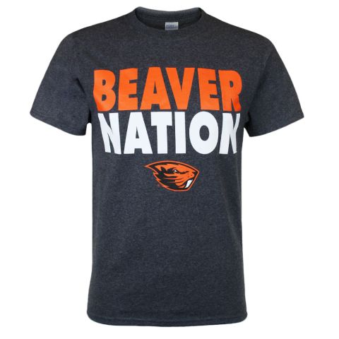 Value Men's Charcoal Beaver Nation Tee