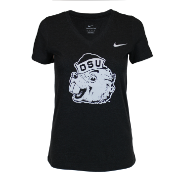 Women's Nike Charcoal Oregon State Benny V-Neck Tee