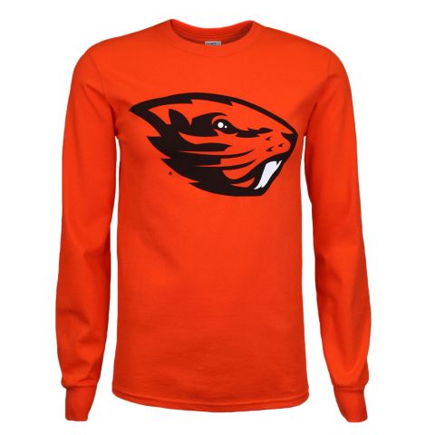 Value Orange Long Sleeve Beaver Tee