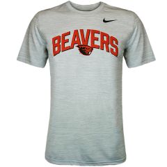 Men's Nike White and Grey Team Issue Beavers Tee
