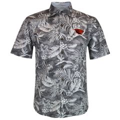 Men's Tommy Bahama Grey Beaver Floral Lush Shirt