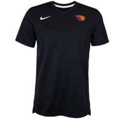 Men's Nike Black Coach Tee with Beaver