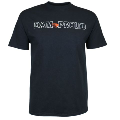 Men's Black Dam Proud Tee with Beaver